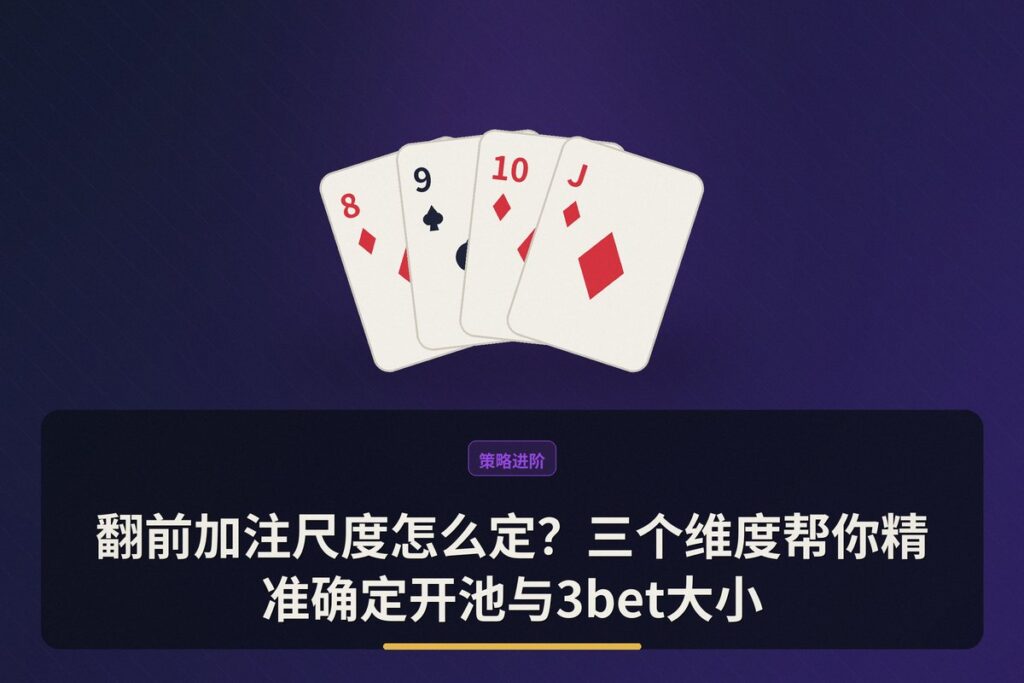 翻前加注尺度怎么确定 - 翻前加注尺度怎么定?三个维度帮你精准确定开池与3bet大小