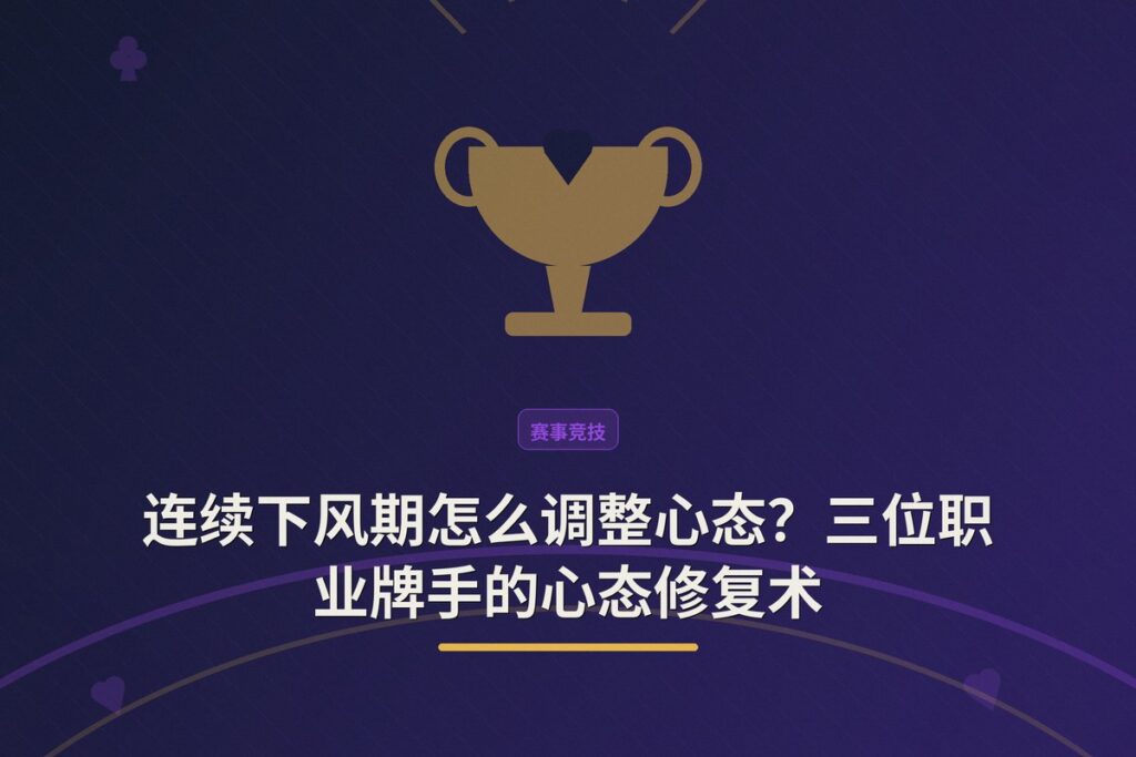 连续下风期怎么调整心态？三位职业牌手的心态修复术